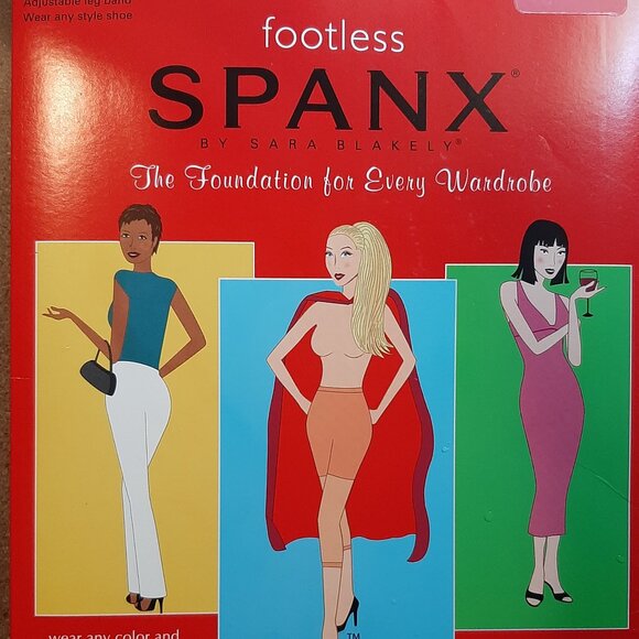 Footless Body Shaping Pantyhose SPANX Medium Control Size C Nude 1 - Picture 1 of 2